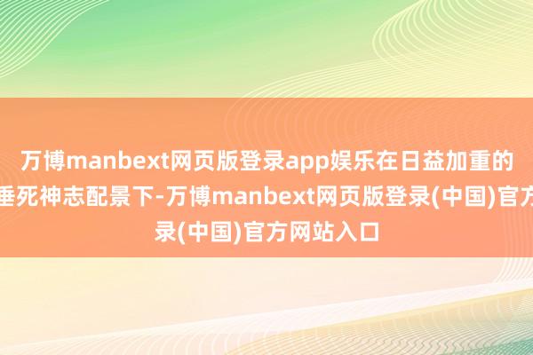 万博manbext网页版登录app娱乐在日益加重的地缘政事垂死神志配景下-万博manbext网页版登录(中国)官方网站入口