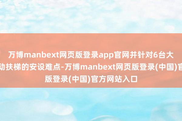 万博manbext网页版登录app官网并针对6台大栽植高度自动扶梯的安设难点-万博manbext网页版登录(中国)官方网站入口